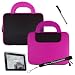 Apple Ipad Tablet ( 3G , wifi , WiFi + 3G ) Hard Nylon Cube with Pocket Carrying Case for ipad ( iPad Accessories Only ) + Includes a 4-inch eBigValue (TM) Determination Hand Strap + iPad Touch Anti Glare Screen Protector Guard (Compatible with all Versions of iPad) + Includes an iPad Stylus Pen