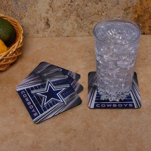 Dallas Cowboys 4-Pack Sublimated Logo Neoprene Coaster Set