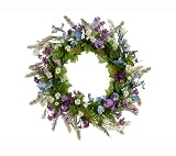 22 &acute; Spring SweetPea Wreath - B003BPMUYK