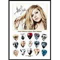 Avril Lavigne New Gold Edition Gitarre Plektrum Display With 15 Gitarre Plektren
