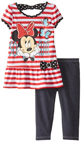 Disney Little Girls' Two-Piece Minnie Mouse and Legging Set