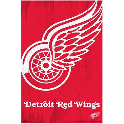 Detroit Red Wings Logo NHL Sports Poster