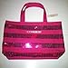 Victoria's Secret MINI Pink Stripes Sequined Tote Bag