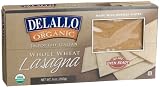 DeLallo Organic Whole Wheat Lasagna, Oven Ready, 9-Ounce Boxes (Pack of 6)