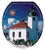 Toilet Tattoos TT-2100-R Lighthouse Design, Round