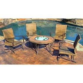 Tortuga Captiva 5 Piece Outdoor Living Chat Set
