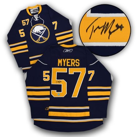 Tyler Myers Buffalo Sabres Autographed/Hand Signed Rbk Retro Jersey