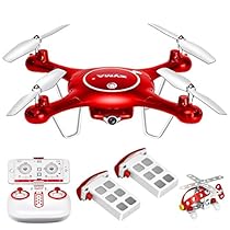 Syma X5UW Wifi FPV 720P HD Camera Quadcopter Drone with Flight Plan Route App Control & Altitude Hold Function With Extra Battery
