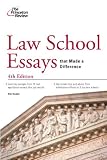 Cover for 'Law School Essays that Made a Difference, 4th Edition (Graduate School Admissions Guides)'
