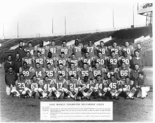 Photo 1958 Baltimore Colts World Champions