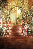 10x20 Christmas Lights Scenic Muslin Background Backdrop