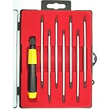 15 pcs Torx, Phillips, Slotted Interchangeable Screwdriver Bit Set By 4137com