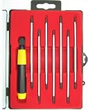15 pcs Torx, Phillips, Slotted Interchangeable Screwdriver Bit Set By 4137com