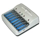 Buy Accessory Power 8 Position AA AAA Nimh NiCd Battery Charger Includes (4) Premium... by Pro Power