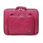 CaseCrown Double Memory Foam Netbook Case with Shoulder Strap (Spicy Pink Faux Alligator Skin) for HP Mini 1151NR Mobile Broadband 10.1-Inch Netbook