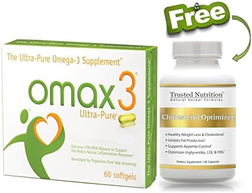 omax3® Ultra-Pure -60 softgels Plus FREE Cholesterol Lowering Formula
