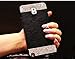 Galaxy Note 4 Case,JANDM 3D Bling Crystal Brushed Metal Aluminum PC Back Case Cover for Samsung Galaxy Note 4 n9100(Black)