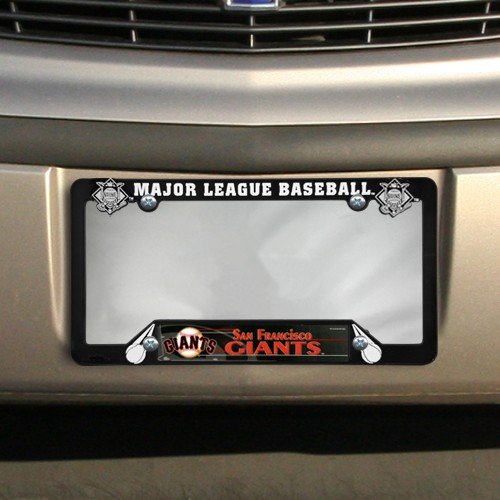 San Francisco Giants Black Plastic License Plate Frame