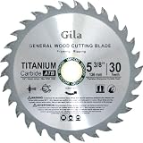 Buy 5-3 8-Inch 30 Teeth ATB Framing Carbide Saw Blade by Gilatools