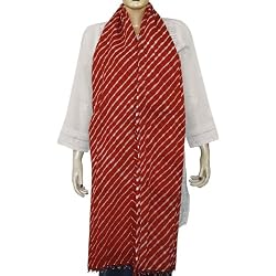 Cotton Scarf Tie and Dye India Collection 88 x 40 inches