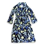 Carters Watch the Wear - Boys Fleece Robe, Navy, Light Blue