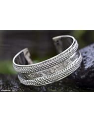 Sterling silver cuff bracelet, Paradise
