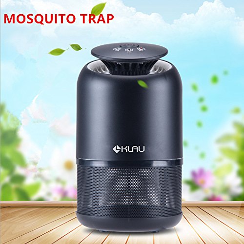 Klau Electronic Indoor Mosquito/Insect/Bug Trap Fly Killer 4 Watt UV Bulbs Ultra-quiet LED Mosquito Lamp Harmless for Home/Commercial Use Black Klau Electronic Indoor Mosquito/Insect/Bug Trap Fly Killer 4 Watt UV Bulbs Ultra-quiet LED Mosquito Lamp Harmless for Home/Commercial Use Black