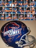 2011 BOISE STATE BRONCOS,TEAM,SIGNED,AUTOGRAPHED,RIDDELL FULL SIZE HELMET,WITH PROOF + COA