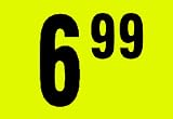 51XyuSzk%2B9L. SL160  $6.99 In Store Use Day Glo Yellow Display Labels 3/4 x 1/2   1 Roll, 1000 Labels #MSLW3406 (Retail Price Stickers)