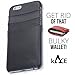 Iphone 6 / 6s Leather Black Wallet Card Holder Case By Kace