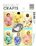 McCall's 2548 Crafts Sewing Pattern Baby Doll Clothes & Carry-All