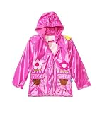 Little Girls Pink Flower Rain Coat Sizes 4/5 and 6/7