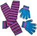 N'Ice Caps Girls Magic Stretch Leg Warmer And Magic Glove Set