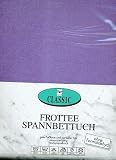 Spannbetttuch Frottee 140/160x200cm in lila