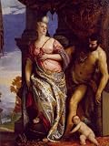 6 x 4 Greeting Card Veronese Allegory of Wisdom and Strength
