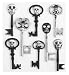 EK Success Jolee's Parcel Dimensional Stickers, Skeleton Keys