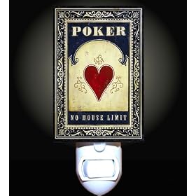 Poker Cards Decorative Night Light