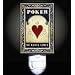 Poker Cards Decorative Night Light
