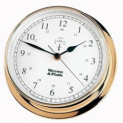 Weems & Plath Endurance Collection 145 Radio Controlled Clock (Brass)
