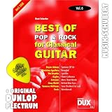 Produkt-Bild: Best of Rock & Pop for Classical Guitar Vol.6 inkl. Plektrum - 8 Hits von EAGLES, LIMP BIZKIT, OASIS u.a. arrangiert f&uuml;r Konzertgitarre als Solofassung (Noten/Tabulatur) und mit Begleitakkorden zum Mitsingen (broschiert) von Beat Scherler (Noten/Sheetmusic)