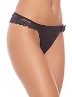 Selene Tanga Carla en Tul Bordado (Negro)