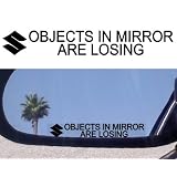 (2) Mirror Decals  OBJECTS IN MIRROR ARE LOSING for SUZUKI XL-7 GRAND VITARA SX4... by Suzuki