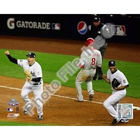  Mark Teixeira Mariano Rivera Yankees World Series 8x10 Photo