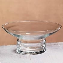 Elegant Small Glass Bowl / Candle Holder