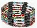 Magnetic Wrap Necklace/Bracelet - Multi Color Cloisonne 36 Inches in Length