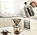 Pour Over Coffee Dripper - Premium Food Grade Stainless Steel Filter - Cafe Style Coffee Maker - Free Weighted Scoop - Paperless Reusable 1-4 Cup Cone Design
