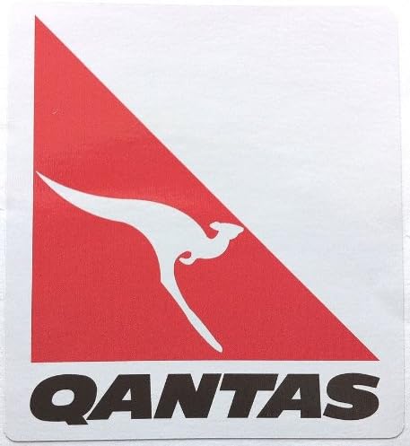 To sticker Qantas aviation waterproof paper seal ~ suit case dress up (japan import)