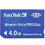 Sony HDR-SR11 Camcorder Memory Card 4GB Memory Stick Pro Duo