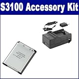 Nikon Coolpix S3100 Digital Camera Accessory Kit includes: SDM-1533 Charger ....