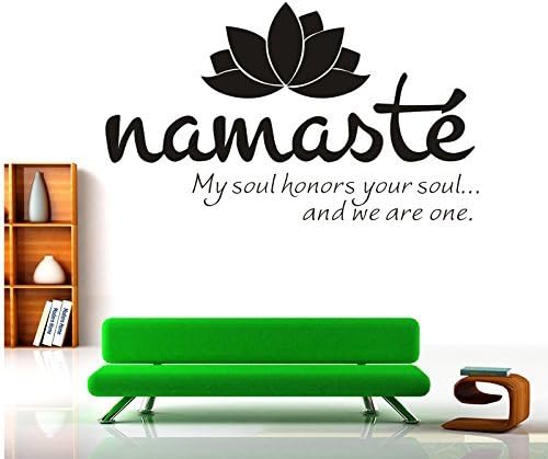 Wall Decal Vinyl Sticker Decals Art Decor Design Lotus Words Soul Namaste yin yang Buddha Ganesha Dorm Office Yoga Modern Bedroom by FBAdecal